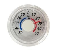 Termografo analógico - Stick am Termómetro | Poliestireno Analógico Ventana Termómetro Transparente Termografo Pegado en la Pared Termómetro Interior Medidor de Temperatura para Salón Dormir