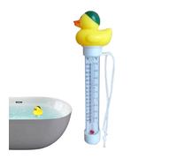 Termógrafo de baño flotante,Termógrafo de agua de baño | Termógrafo de baño flotante en forma de pato de dibujos animados | Mida rápidamente la temperatura del agua termógrafo con cuerda para