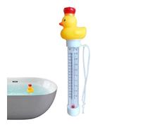 Termógrafo de baño flotante, termógrafo de temperatura de bañera | Termógrafo de ducha de natación de pato de dibujos animados | Mida rápidamente la temperatura del agua termógrafo con fi