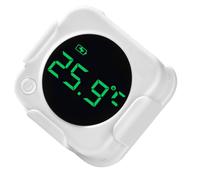 Termógrafo digital de agua: monitor electrónico de 1,77 x 1,77 x 0,79 pulgadas, medidor de calor de precisión, instrumento de hábitat marino para agua dulce salada | Construcción ABS Protección