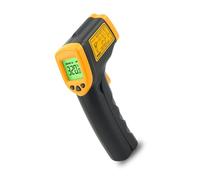 Termógrafo IR de amplia extensión que mide 32 °C a 380 °, un solo botón °F/°, cambio de doce cientos aplicaciones de horno de freír, barbacoa, temperatura HVAC