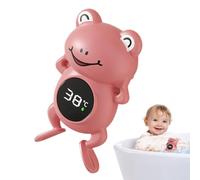 Termógrafo para baño de bebé: termómetro de ducha impermeable tipo C, medidor flotante de rana de dibujos animados | Monitor digital de temperatura agua baño para bebés, niños pequeños, Acción