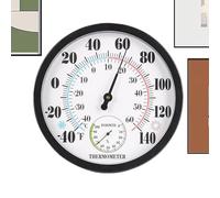 Termohigrógrafo analógico | Preciso, fácil de leer, monitor de temperatura humedad ambiente, para jardineros propietarios de hogares profesionales, salón, dormitorio de garaje