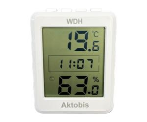 Termohigrómetro con reloj WDH-TH205