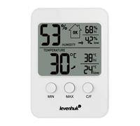 Termohigrómetro Levenhuk Wezzer BASE L30 Blanco 14x10x3 cm.