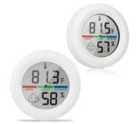 Termohigrómetro,paquete de 2 mini termómetros higrómetro,higrómetro digital,termómetro multifuncional para interiores,termómetro para habitación de bebé,habitación de personas mayores,sala de estudio