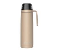 TERMOLAR - Termo R-EVOLUTION 1L con Pico Cebador para Mate y Asa | Termo Acero Inoxidable 304 | Retención Térmica 20H Calor / 36H Frío | Botella Aislante de Viaje Premium para Café o Té (Beige)