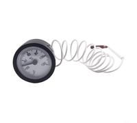 Termómetro 0-120C con capilar de 1 m, medidor de aceite de agua de caldera de latón para sistemas de refrigeración de calefacción, accesorio de sensor de temperatura de lectura remota precisa