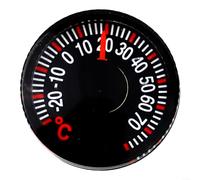 Termómetro abatible para uso en pared interior y exterior que proporciona lecturas claras de temperatura en invernadero, jardín, cocina, dormitorio, oficina (27 mm)