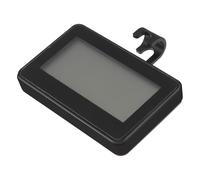 Termómetro Alarma Alta Electrónico de Precisión para Refrigerador | Back Magnético, Dígitos Grandes y Soporte, Plástico Negro, sin Batería, para Habitación y Frigorífico