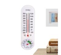 Termómetro Ambiental Con Registro E Indicador Climático Para Estancia - PP 23x6cm | Supervisión Inalámbrica Control Clima Montaje Pared Digital Máx Mín Invernadero | Medidor Humedad Vivienda Plantas I