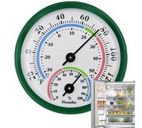 Termómetro ambiental para uso en interiores: mini higrómetro con indicador de temperatura, instrumento de medición mecánico, diseño que ahorra espacio y sin batería Legibilidad clara con funcionamient