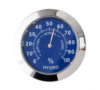 Termómetro analógico, higrómetro, temperatura, humedad, medidor de metro, metal, pequeño y ligero, fácil instalación y uso en el coche