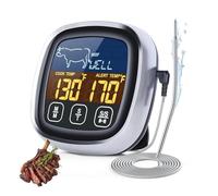 Termómetro BBQ - Termómetro digital de carnes de 7,5 cm | Termómetros de cocina barbacoa impermeable con función de alarma para horno, parrilla y cocción precisa de carne para cocina, comida, parrilla