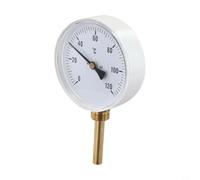 Termómetro bimetálico con funda de inmersión de cobre de 12 pulgadas y esfera de 100 mm para monitoreo de temperatura en calderas unidades de calefacción y cocina al aire libre
