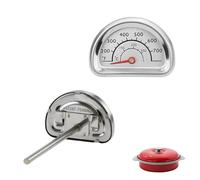 Termómetro compatible con horno Omnia, acero inoxidable, termómetro para barbacoa para horno
