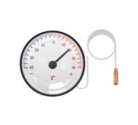 Termómetro con - Cobre 5,5 cm 56 pulgadas | Probador de refrigeración capilar de vapor | -40/40°C Rango de temperatura | Medidor de medición interior para refrigeradores tubería agua líquido