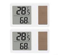 Termómetro con energía solar, higrómetro, medidor de humedad de temperatura interior, pantalla digital para monitoreo de condiciones (7 x 4,3 cm)