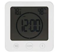 Termómetro con pantalla digital Medidor de temperatura impermeable para jardín al aire libre con gancho Material ABS blanco Amplio rango de 20 a 50 ℃ Fácil de instalar para el