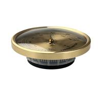 Termómetro De 90 Mm Lector De Temperatura Pantalla Transparente Marco Dorado Galvanizado Para Evaluación Precisa Del Clima Interior Control Medio Ambiente Invernadero