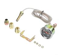 Termómetro de agua 5.1 cm 52mm, indicador de temperatura del motor para automóviles Se envía 50-140 ° C 54.4-137.8 °C Línea 1.8M, para monitoreo del motor