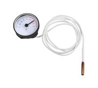 Termómetro de agua con tubo capilar de 144 cm para detección continua de temperatura en tanques de refrigeración, vehículos de cadena de frío y sistemas de almacenamiento de líquidos (- 40-40 grados)