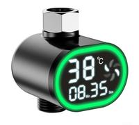 Termómetro de agua de ducha con pantalla LED brillante e indicador automático de cambio de color para una lectura precisa de la temperatura del baño en tiempo real