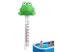 Termómetro De Agua Para Piscina: Personaje Animal Divertido, Sensor De Lectura De Temperatura Preciso, Medidor Flotante De PVC Resistente, Herramienta Indicadora Portátil De Rana Verde | Para Acuarios