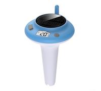Termómetro de agua ZX782 con estructura flotante de carga de energía solar y clasificación impermeable IPX8 para aplicaciones de temperatura de piscina y bañera