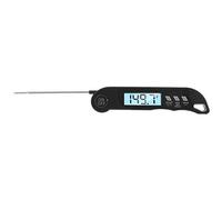 Termómetro de alarma plegable termómetro electrónico termómetro temperatura alimentaria (negro)
