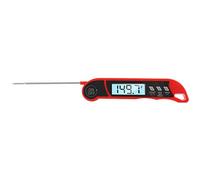 Termómetro de alarma plegable termómetro electrónico termómetro temperatura alimentaria (rojo)