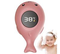 Termómetro de baño de bebé, termómetro de agua digital impermeable con pantalla táctil LED, temperatura de 0-90 ° C esencial para bebés, lindos juguetes de baño de ballenas 4.7x2 pulgadas de est
