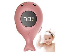 Termómetro de baño de bebé, termómetro de agua digital impermeable con pantalla táctil LED, temperatura de 0-90 ° C esencial para bebés, lindos juguetes de baño de ballenas 4.7x2 pulgadas de est..