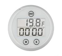 Termómetro de baño de hielo flotante impermeable con temporizador, pantalla dual Celsius y Fahrenheit, diseñado para seguimiento de temperatura y tiempo en terapia de frío (blanco)