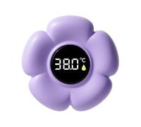 Termómetro De Baño Flotante: Medidor Digital De Temperatura Del Agua En Forma De Flor, Sensor LED Resistente Al Agua, Monitor De Seguridad Preciso Para La Bañera Con Rango De 0 A 80 °C | Niños Baño Du