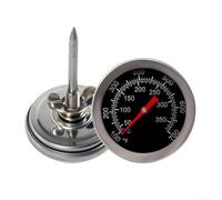 Termómetro de barbacoa de acero inoxidable de 52 mm con medidor de temperatura de doble escala y rosca M8, compatible con y múltiples tipos de parrilla