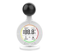Termómetro de bulbo húmedo, monitor de humedad preciso, medidor de luz solar de montaje magnético y de trípode, medidor de índice de calor para alarma de calor interno al aire libre