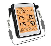 Termómetro de carne para leer alimentos, con modos de sonda de acero inoxidable, para horno, ahumador, cocina, barbacoa, horno, barbacoa, termómetro digital para carne