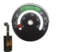 Termómetro De Chimenea De Madera - Termómetro De Horno 2.36 Inches 0-500 °C | De Aluminio Sensor Bimetálico Montaje Magnético - Lectura Para Estufas De Leña Hornos Protección