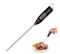 Termómetro de cocina con sonda larga, resistente al agua, digital, termómetro de cocina, LCD de lectura instantánea, de -50 °C a +300 °C, para agua, líquidos, velas y cocina