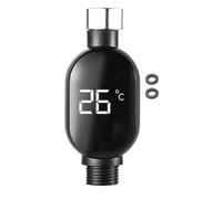 Termómetro De Ducha Digital: Indicador De Temperatura Con Pantalla Instantánea De 7 Cm, Sensor De Monitor De Baño Impermeable, Dispositivo Indicador De Agua LED | Metro Elegante De La Temperatura Del