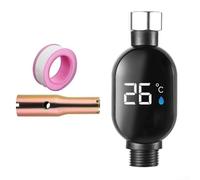 Termómetro de ducha digital LED, impermeable, sensor de temperatura del agua, termómetro para baño, cocina, hotel (arriba)