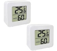 Termómetro De Habitación De 2 Piezas, Higrómetro Digital Con Pantalla LCD Para Interiores, Medidor De Humedad Y Temperatura De Alta Precisión, Termómetro Higrómetro Electrónico Multiusos Para El Hogar