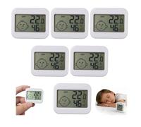 Termómetro de habitación, higrómetro digital, termómetro de interior y medidor de humidificación, mini LCD Temperature Humidity Gauge Moisture Meter for Home Office Babyroom Greenhouse Humidor