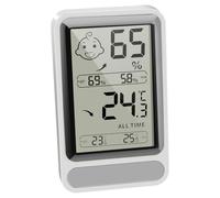 Termómetro De Habitación - Termómetro Digital De Habitación - E Higrómetro, Termómetros De Escritorio Pantalla LCD Grande Con Monitor De Temperatura Y Humedad Medidor Con Reloj Para Uso