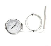 Termómetro de horno con sonda de acero inoxidable de 0 a 500 °C, alta resistencia al calor para parrillas, calderas, hornos tostadores y estufas de leña, lectura clara (tipo soporte)