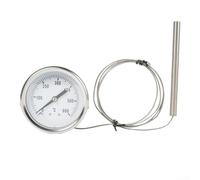 Termómetro de horno con sonda de acero inoxidable para cocinar, medidor de temperatura de la caldera de 0 a 500 °C, monitor de calor impermeable para parrilla, horno tostador y estufa de leña, (tipo