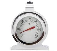 Termómetro de horno de 0 a 300 °C, termómetro de cocina y barbacoa de acero inoxidable con gancho y soporte para colgar, grandes esferas de lectura para hornear, asar a la parrilla y asar