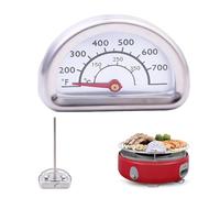 Termómetro de horno para horno, termómetro interior, termómetro de horno, de acero inoxidable, para termómetro Omnia, termómetro de cocina con sensor de 7 cm (0 ℃-400 ℃)