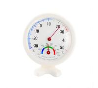 Termómetro de interior Higroterógrafo Plástico TH108 Medidor de humedad de temperatura analógica Forma de cuadrante Higrómetro de temperatura Pantalla Instrumento con puntero Instrucciones